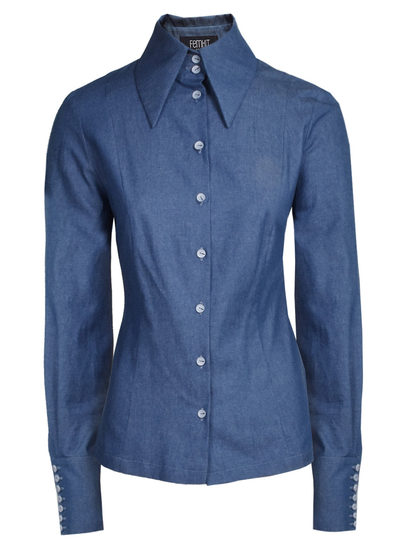 FEMKIT Denimbluse A.G.N.E.S