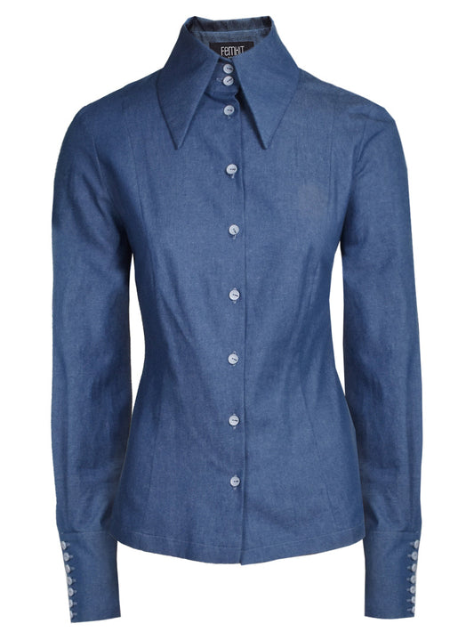 FEMKIT Denimbluse A.G.N.E.S